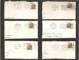 Set of Six Franklin D. Roosevelt 6 Cent Postage Stamps Post Marks - 1968 S564 - £11.01 GBP