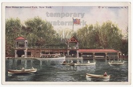 New York City Ny   Central Park Boat House   C1910s Vintage Postcard - $4.60