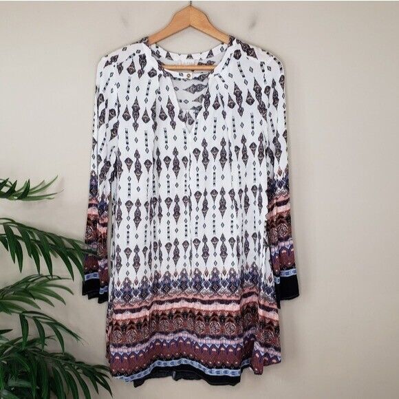 Primary image for Altar'd State | Multicolor Boho Long Sleeve Dress, size small