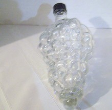  Clear Glass Grape Shaped Bottle Oil Vinegar Wine Server Decanter Bottle - $12.00