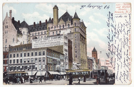 NEWARK NJ ~Broad and Market Streets Intersection c1906 antique vintage p... - $3.50