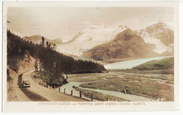 CANADA Alberta Athabasca Glacier Banff-Jasper Highway 1950 real photo postcard - $7.50