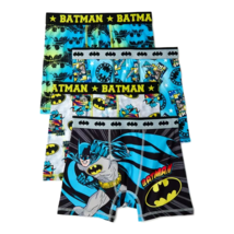 Batman Boy&#39;s 4 Pack All Over Print Boxer Briefs Underwear Size Medium M 8 NEW - £15.12 GBP