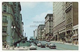 Washington DC 14th Street Looking North c1964 street view vintage postcard - $5.90