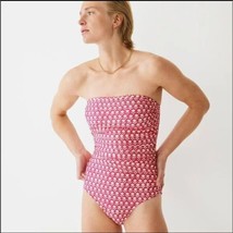 J.Crew Womens Long Torso Ruched Pink Floral Stamp One-Piece Swimsuit Pink 6 - £49.35 GBP