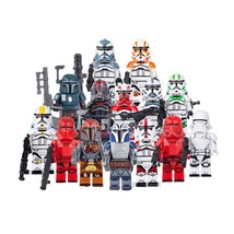 14pcs Star Wars The Mandalorian Sith trooper Commander Wolffe Thorn Minifigures - £21.52 GBP