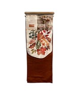 Rachel Ashwell Farmhouse Table Runners Set Of 2 Fall Orange Textured Har... - $502.99 MXN