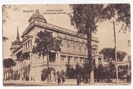 SERBIA BELGRADE BEOGRAD ROYAL PALACE 1910s vintage postcard ex YUGOSLAVIA - $5.50