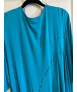 Asymmetrical Stunning Turquoise Tunic by German Designer Difera  L - 3X - $1,184.07 MXN