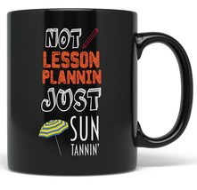 PixiDoodle Sun Beach Teacher Coffee Mug (11 oz, Black) - £20.71 GBP+