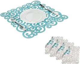 Mijal Gleiser Double Sided Placemats Laser Cut Heat Resistant Non Slip Stain Res - £70.76 GBP+