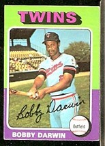 Minnesota Twins Bobby Darwin 1975 Topps Baseball Card 346 vg - £0.39 GBP