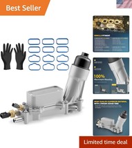 Upgraded Aluminum Engine Oil Filter Housing with Cooler for Dodge &amp; Chry... - $89.99