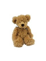 Russ Berrie Spriggs Teddy Bear Plush Honey Brown Blue Plaid Bow Stuffed 13” - £13.23 GBP