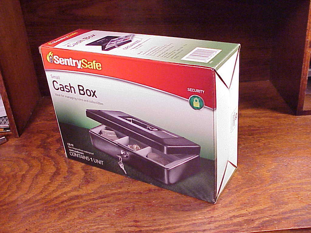 New Sentry Safe Cash Box, no. CB-10, with 2 Keys - $9.95