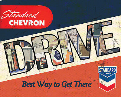 Chevron Drive Metal Sign - $19.95