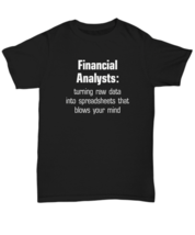 Chartered Financial Analyst T-Shirt Gift Funny Professional Spreadsheet Master - £15.92 GBP+