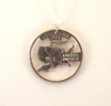 Louisiana State, Cut Out Coin Jewelry, Necklace and Pendant - £16.86 GBP