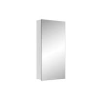 15"Wx30"H Single-Door Bathroom Medicine Cabinet With Mirror Beveled Edges Silver - £224.27 GBP
