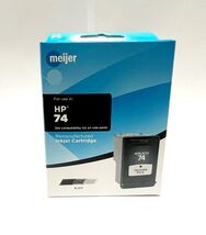 Meijer Remanufactured Ink Cartridges for HP 74 - BLACK - $5.98