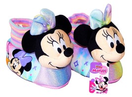 MINNIE MOUSE &amp; DAISY DUCK DISNEY Plush Sock-Top Slippers Toddler&#39;s Size ... - $20.60