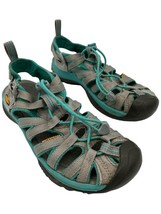 Keen Whisper Waterproof Sport Sandals Neutral Gray &amp; Lagoon Teal Women&#39;s size 8 - £22.62 GBP