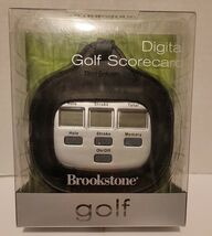 Brookstone Golf Digital Golf Scorecard w/ Black Leather Case - $7.95