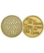 Freedom to be Me Recovery Inspirational Bronze Aa Coin Alcoholics Anonym... - €2,62 EUR