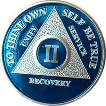 AA Coin (Alcoholics Anonymous) Recovery Medallion Anniversary/Birthday B... - £14.78 GBP