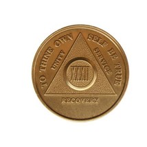 32 Year Bronze AA (Alcoholics Anonymous) - Sober / Sobriety / Birthday /... - £2.38 GBP