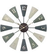 PresenTime &amp; Co. 24&quot; Lorenzo Modern Farmhouse DIY Windmill Clock Indoor/... - £61.39 GBP