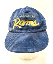 Vintage Los Angeles Rams Hat Sports Specialties Corduroy Script Cap St. Louis - £76.18 GBP