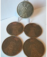 Bronze Recovery Angel (Set of 5) AA Medallion by BSP Commemorative by Br... - $282.53 MXN