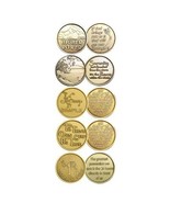 Sober-Sobriety-Serenity Set I (5 Total) Bronze AA (Alcoholics Anonymous)... - $11.69