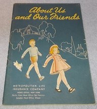 About Us and Our Friends Metropolitan Life Vintage Children Book ca 1930s - £4.71 GBP