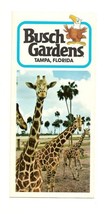 1974 Buch Gardens Tampa Fold out Souvenir park Map &amp; Guide - £26.45 GBP