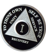 AA Coin (Alcoholics Anonymous) Recovery Medallion Anniversary/Birthday B... - $18.49