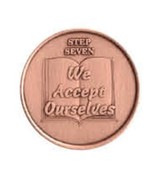 Step 7 Copper Commemorative AA (Alcoholics Anonymous) - Sober / Sobriety... - $6.99