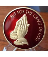 RB100 Praying Hands &quot;But For The Grace Of God&quot; AA / NA Recovery Medallion - $19.99