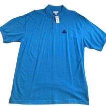 Vintage  IZOD Polo Men’s XL Short Sleeve Blue Casual Shirt Cotton New - £20.23 GBP