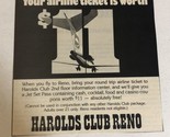 1982 Harold’s Club Reno Vintage Print Ad Advertisement pa15 - £5.51 GBP