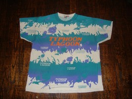 Vintage 90&#39;s Walt Disney Typhoon Lagoon All Over Print T Shirt XL  - £79.34 GBP