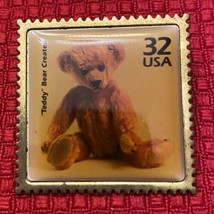 BEAR STAMP LAPEL HAT PIN . - £6.33 GBP