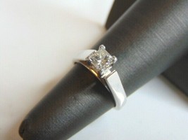 Womens Vintage Estate 14k White Gold Diamond Engagement Ring 4.9g  #E721 - £694.58 GBP