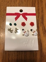 Christmas Tree Ear Studs Earrings Christmas Gift H&amp;M Ships N 24h - $12.60