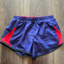 NIKE 5K Tempo Women&#39;s Running Shorts DriFit Lined Workout Purple Red XS   - £7.02 GBP