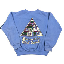 Vintage Girl Scout Cookies Brownie Sweatshirt Youth Small Made In USA - £15.52 GBP