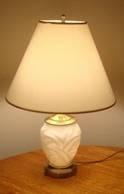 OPALESCENT BALUSTER STYLE GLASS TABLE LAMP - $222.75