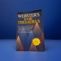 WEBSTER&#39;S BASIC THESAURUS  Minerva - Paperback Book - $7.99