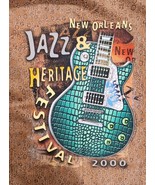 New Orleans Vtg TShirt S/M Art Music Jazz &amp; Heritage Fest 2000 All Over ... - $68.51 CAD